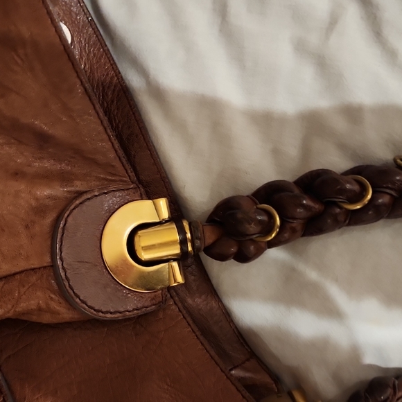 Vintage Chloe Brown Leather Heloise Hobo Bag. Soft rich brown leather. - Picture 4 of 5